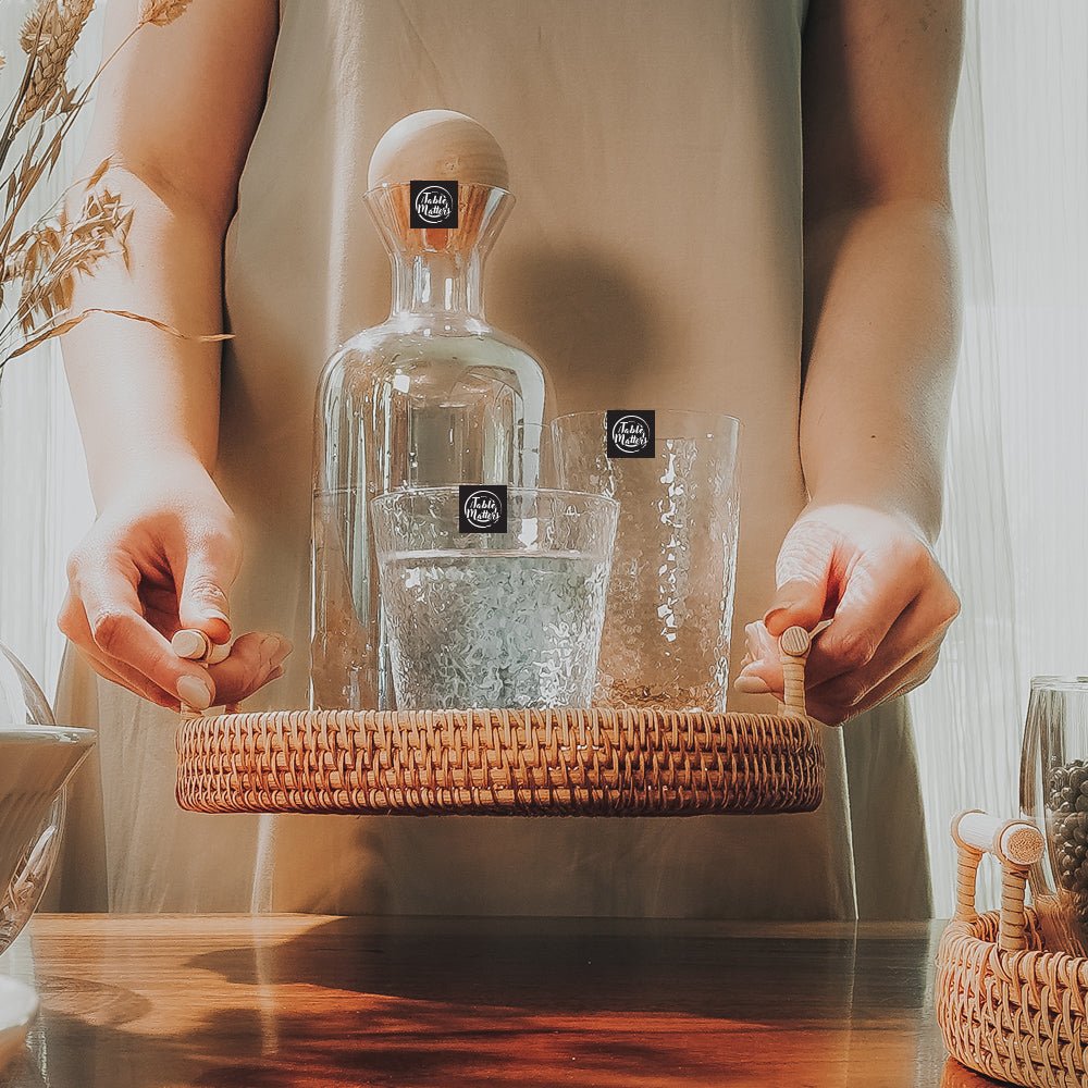 Sealedlid-roundrattan-tsuchiglass3 TSUCHI Drinking Glass - 360ml